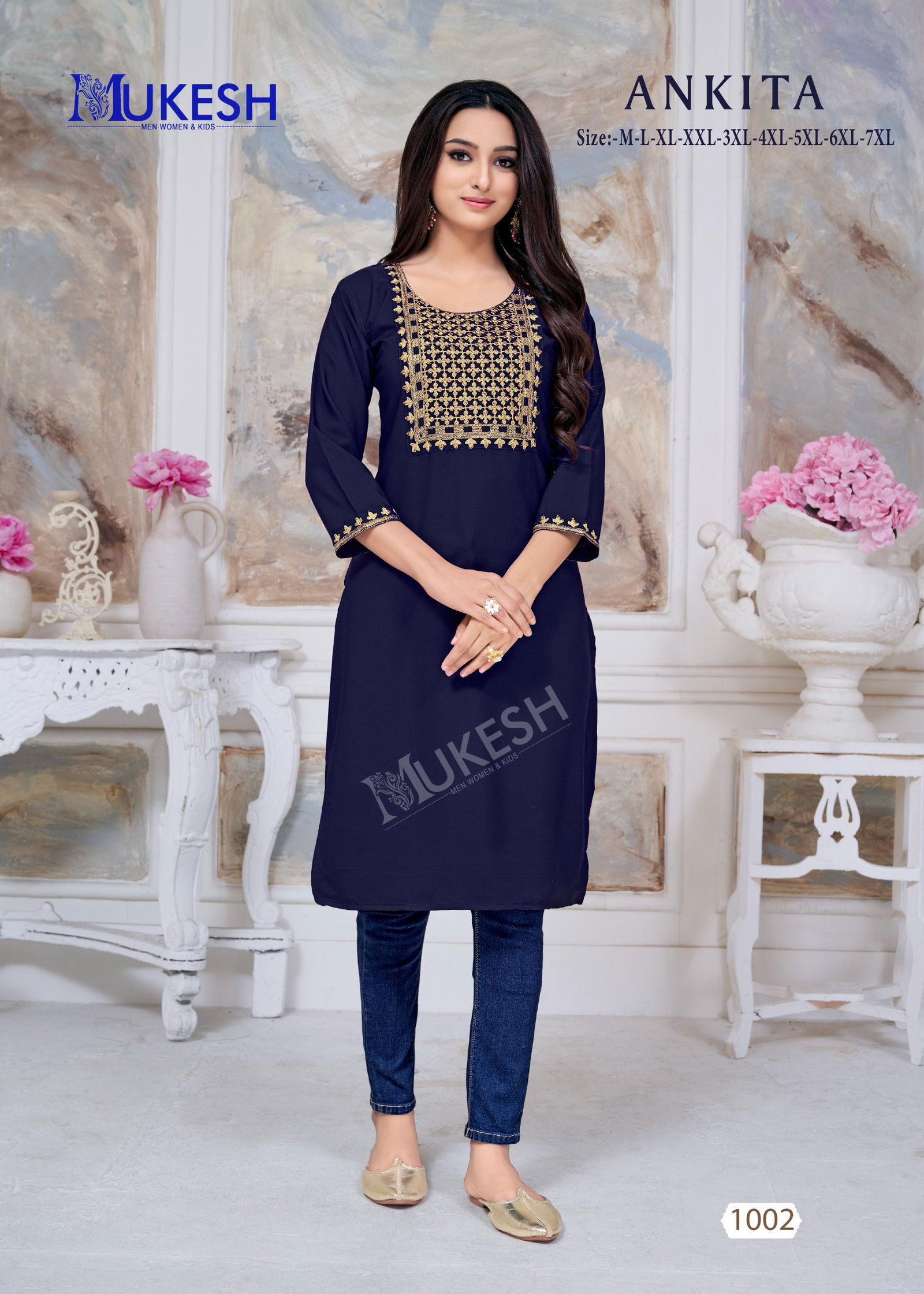 Ankita By Banwery Rayon Embroidery Kurti Wholesale Clothing Suppliers In India